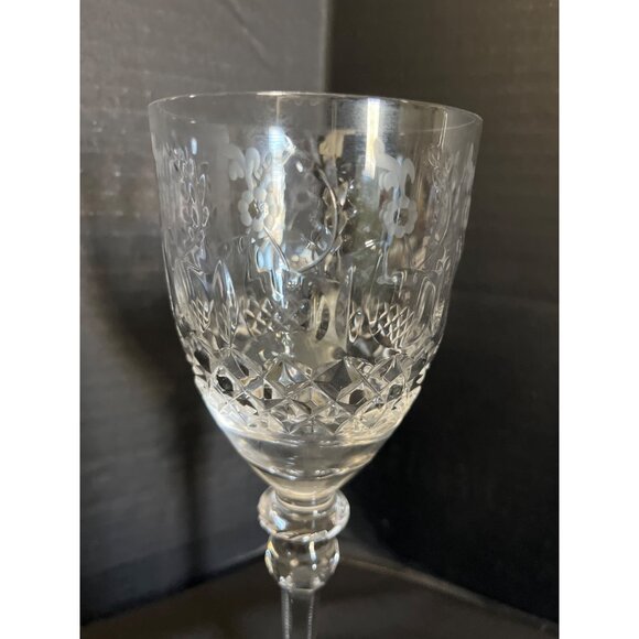 Rogaska Crystal Gallia Wine Glass 9 1/2” France 1990’s - Picture 6 of 6
